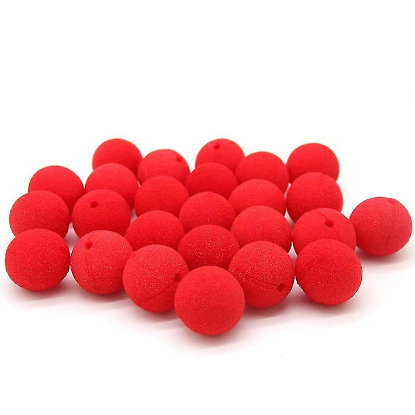 25st Red Circus Clown Nose Juldräkt Cosplay Halloween Dekor