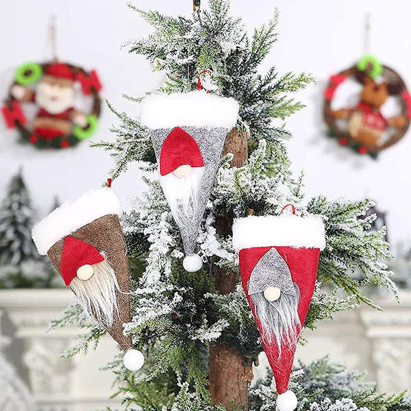 12 st julbestickshållare fickor Set, 6 Xmas servishållare