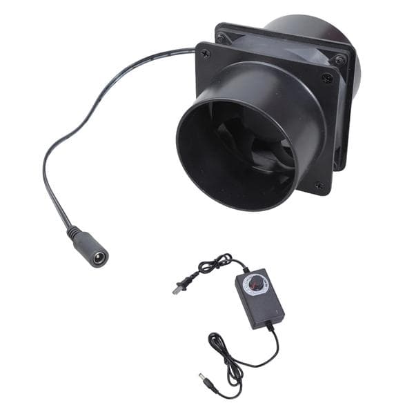 12V Ventilation Fan 80mm Inline Fan Adjustable Speed For Air Quality Control
