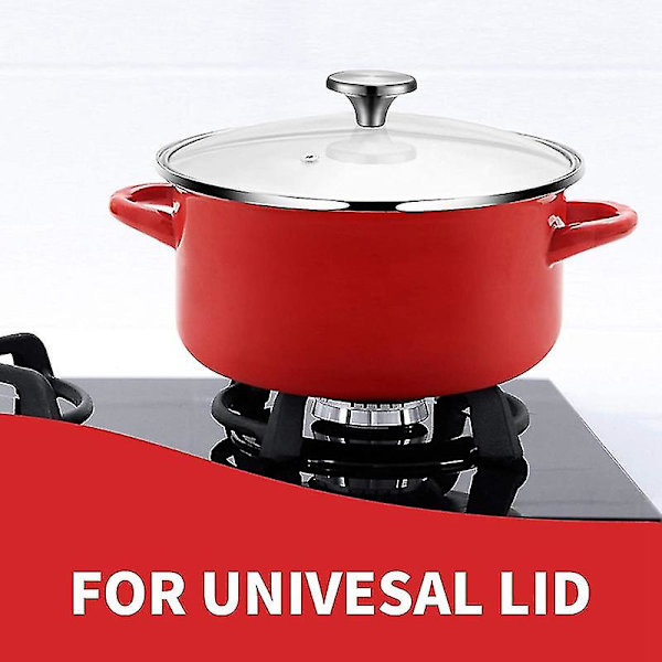 4 sett nederlandsk ovnsknott Rustfritt stål erstatningsknott Pot Lokk Håndtak For Le Creuset, Aldi, Lodge Silver