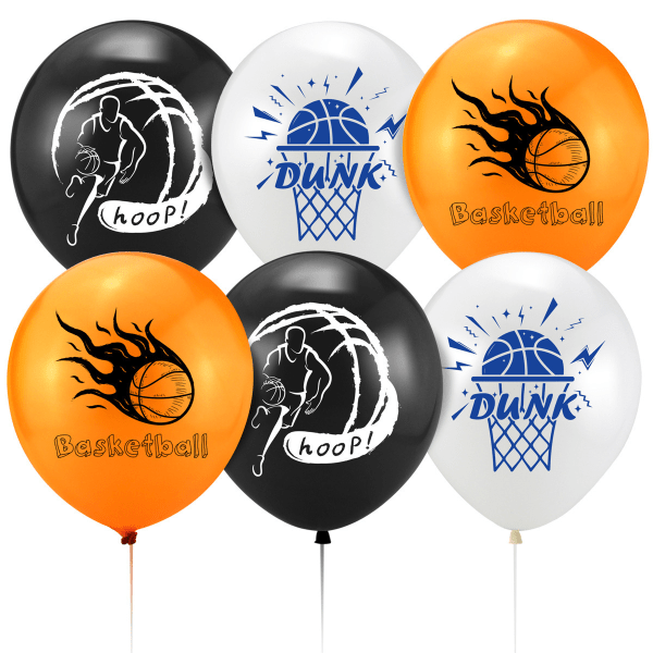 Basketball tema fest dekoration sport dreng fødselsdag flag kage kort ballon sæt layout forsyninger