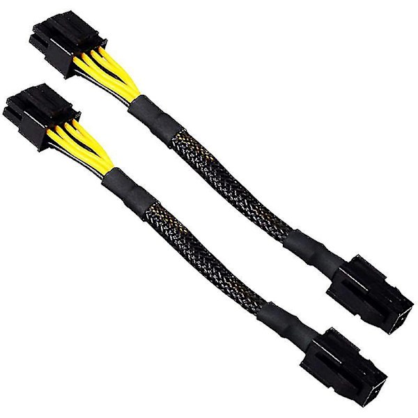 Atx 4 Pin hun til bundkort CPU 8(4+4) Pin han Eps 12v konverter adapter forlængerkabel fletning