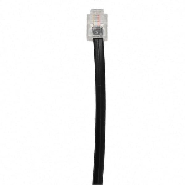 RJ11 6P4C 10m telefonkabel til ADSL-modem og telefonlinjeforbindelse svart