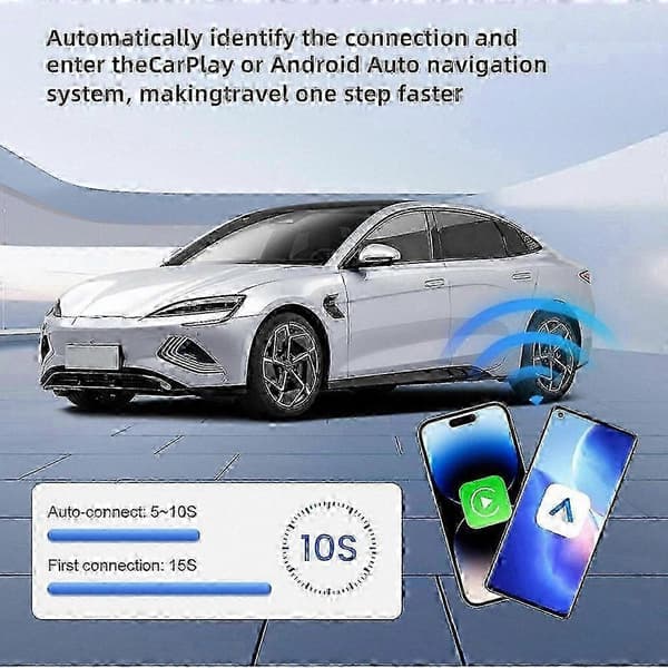 CARLINKIT CPC200-MINI Ultra3 Kablet til Trådløs CarPlay Android Auto Adapter USB Dongle