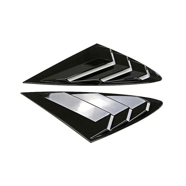 1 par bil bakfönster jalusi slutare trim cover för Mach-e 2021-2023 Scoop skärm dekorera ljus bl. Bright Black