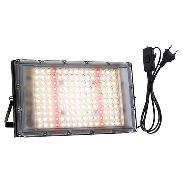 LED Växtbelysning Fullspektrum Växtlampor för Utomhusväxter Hydroponisk-EU 100W