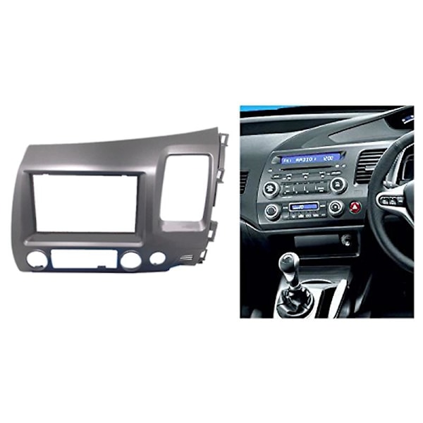 Til 2006-2011 Stereo Radio Dobbelt 2 Din Dash Kit Fascia Dash Panel Trim-rhd