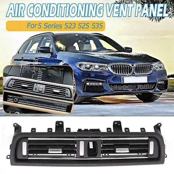 2x Centralkonsol Aircondition Ventilationsgrill Udgangspaneldæksel til 5 Series F10 F11 F18 6422920