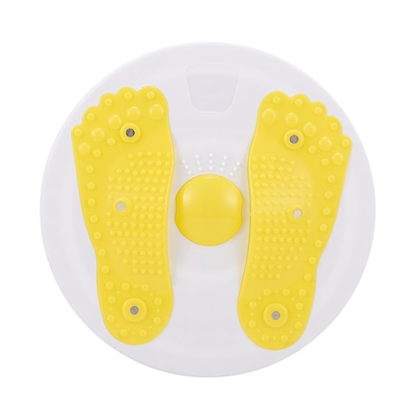 Vridning af taljepladen 27,5 cm Roterbar fitnessskive på plads Sport slankeenhed Tummy Twister Yellow