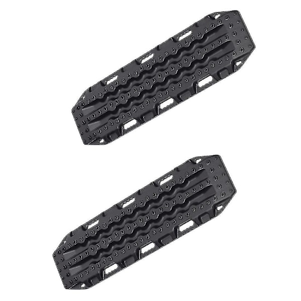 2pcs Sand Ladder Recovery Ramp Board Escape Board,black