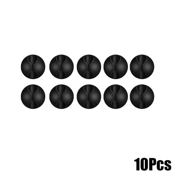 5 15kpl USB -kaapelin organizer Johdinkela kuulokepidike johtopidike Toimistopöytäpuhelinkaapelit Silikoniside Kiinnitin Johdon hallinta| | A-10Pcs