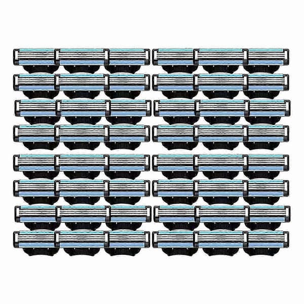 48 STK Gillette Mach 3 Barberblad Refiller, Manuelle Erstatningsblade til Mænd
