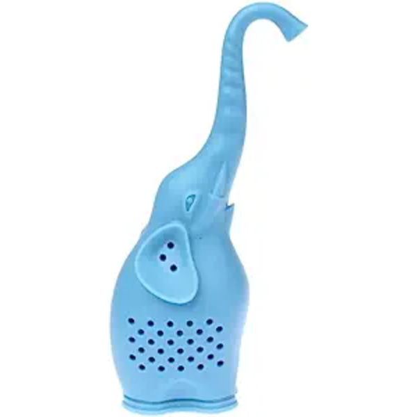Animal Tea Infuser Sød lille elefant Silikone Te Sier Kaffe Løsblads Si Bag Filter Diffuser Te Tilbehør (Farve: Grøn)