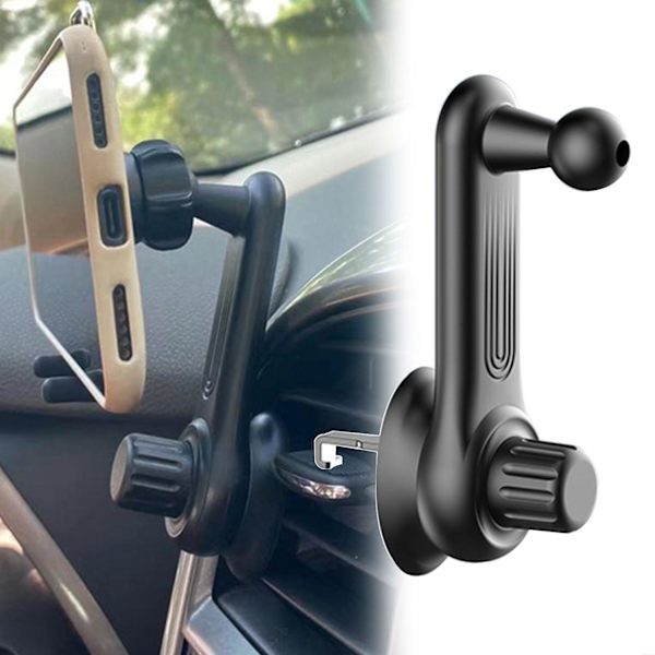 Universal Air Vent Telefonhållare Bil Gps Display Stativ Fäste Bas Stötsäker Clip Adapter Support Mobiltelefon Hållare - Dryckeshållare 13mm