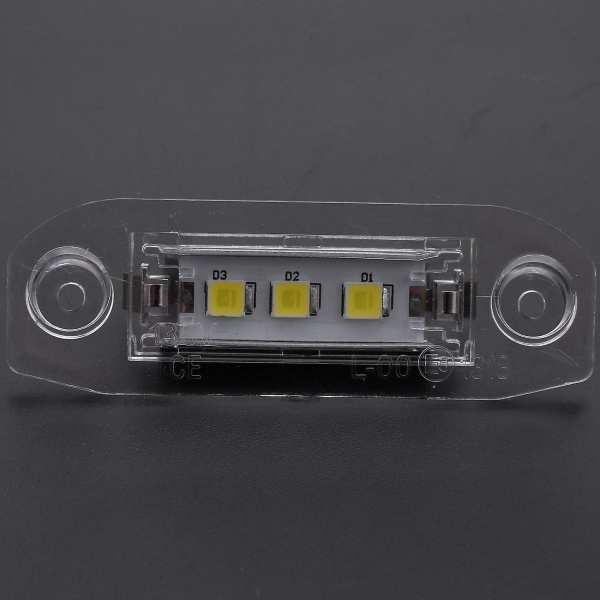 2 st LED-skyltbelysning för S80 Xc90 S40 V60 Xc60 S60 C70 V50 Xc70 V70 Black