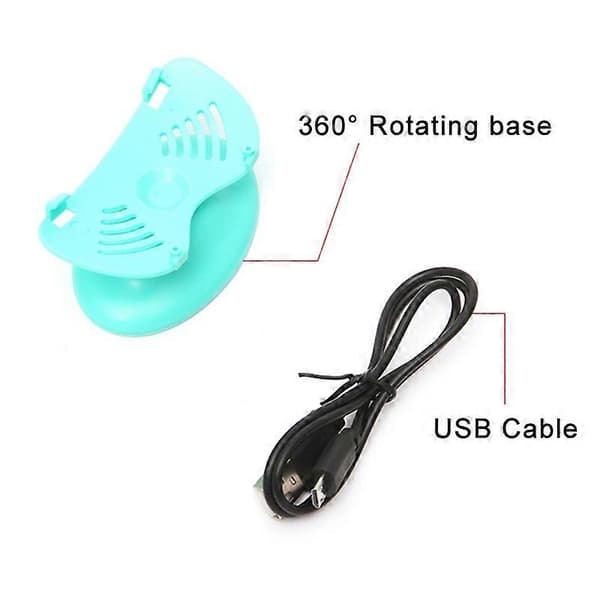 Bilventilator Vifte Multifunksjonell USB-grensesnitt LED-lampe Bærbar Vifte Style 3