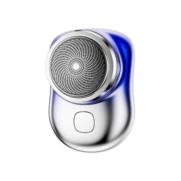 Miesten sähköinen miniparranajokone johdoton, vedenpitävä partakoneen partatrimmeri, kannettava matka USB ladattava Blue