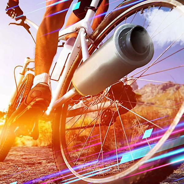 Plastik Turbine Cykel Udstødningsrør Vild Lyd Motorcykel Effekter Cykelværktøjer Til