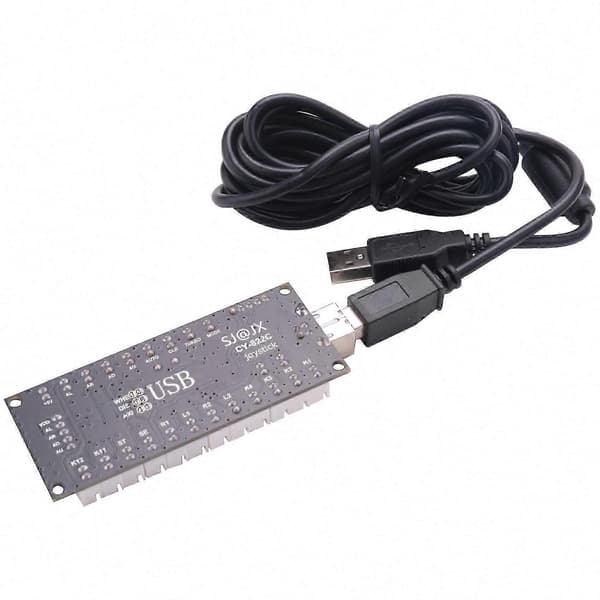 Null forsinkelse USB Arcade-enkoder for MAME JAMMA og PC-kampspill Svart