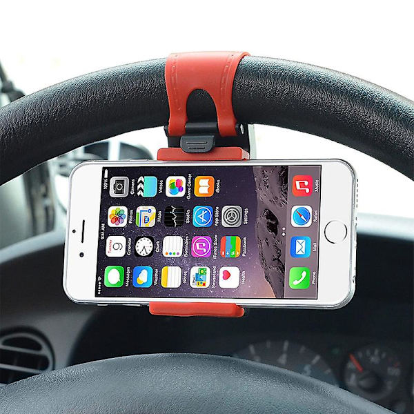 Bilratt Mobiltelefonholder Spenne Standsuniversal Gps Holder For Iphone Xiaomi Bil Interiør Dekor Tilbehør| | Yellow