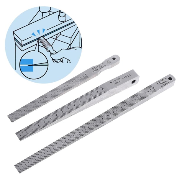 1-15 mm 0,5-10 mm 0,4-6 mm konisk mätare svetsning kilmätare för järnvägsspalt 1-15mm