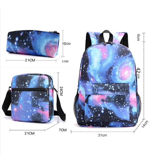 Encanto Mirabel Madrigalpen case + olkalaukku + reppu, karnevaali 3Pcs Set
