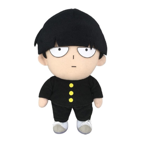 10,5" Mob Psycho 100 plyschdocka, tecknad stoppad plyschdocka, mjuk Fluffy Friend Kramkudde - Present för alla åldrar och tillfällen black