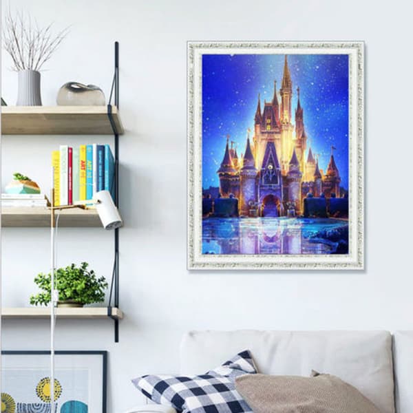 5D DIY diamantmaleri Magisk Slott