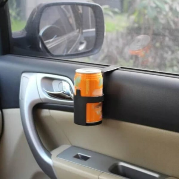 Auton juomakuppipidike Säiliön koukku ikkunan ovikiinnitys Universal kestävä vesipullokuppiteline auton kuorma-auton sisätilojen organizer - juomatelineet 1