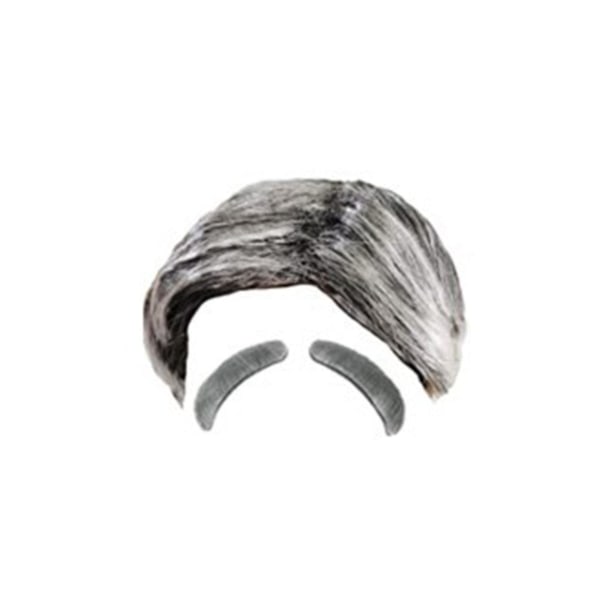Splinterny gammel dame paryk, bedstemor cosplay paryk med hår, Halloween kostume old man wig