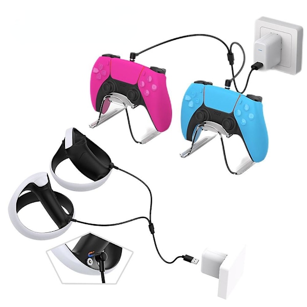 Psvr2 forlængerkabel, 80 cm ladedatakabel Kompatibel til Ps Vr2/ps5/switch-controllere, spil håndterer opladerkabel