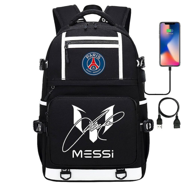 Kamouflage Messi-ryggsäck - Vattentät, multifunktionell skolväska med USB, 17 tums bärbar datorkapacitet - perfekt för affärsresor