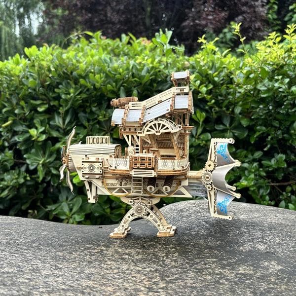 3D Träpussel Vuxen 3D Pussel Modellfartyg Steampunk för DIY Heminredning Present Kvinnor Män