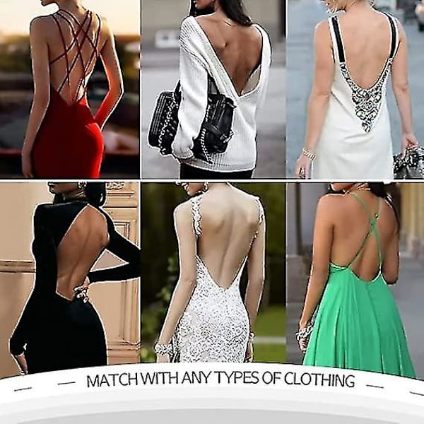 Kvinnor kastar djup V-ringad Body Shaper Axelbandslös Backless Body Shapewear