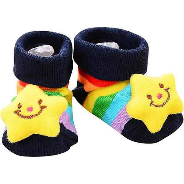 (0-24 M, 7cm)varma vinterstrumpor för baby och pojkar, tjocka toddler baby , bomullsstrumpor, bekväma varma strumpor för vinter/höst