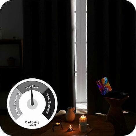 Set med 2 termogardiner - Rosa - 140 x 260 cm