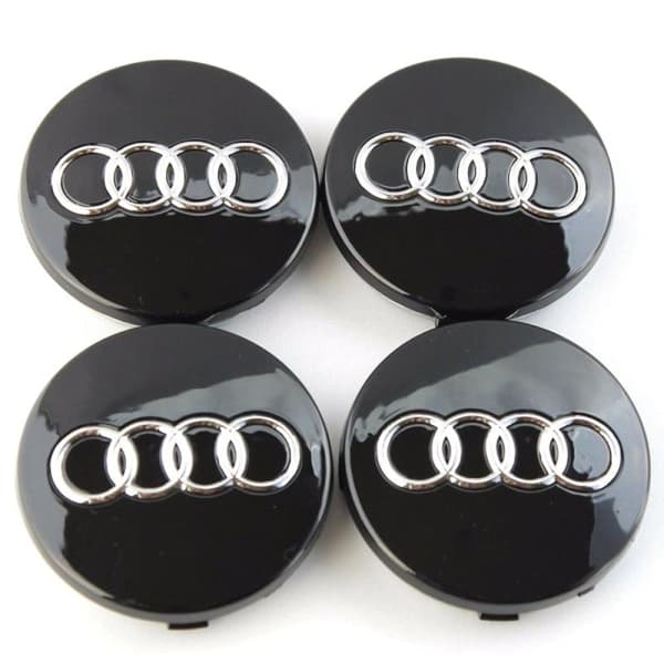 4-pak - Audi navkapsler / emblem til hjulnav - Bil 60 mm