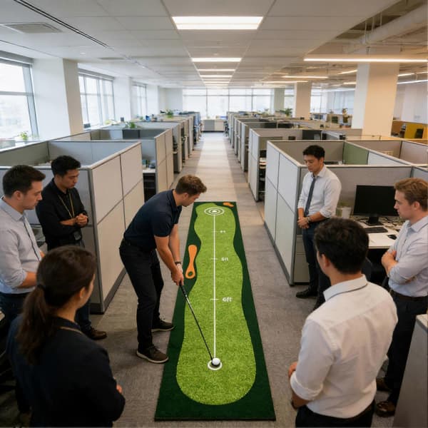 Golfputtimatto polyesteri liukueste sisäharjoitteluväline B 200cm