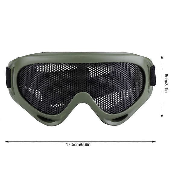 X400 Tactics Mesh-lasit teräslinsseillä, aurinkolasit ulkoiluun, paintball-silmälasit, armeijaväri