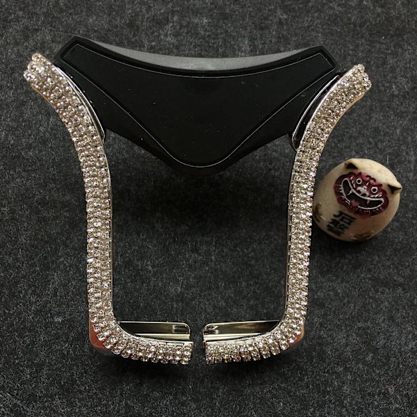 Crystal Rhinestone Car Air Vent Mount Clip Mobiltelefon Holder For Iphone Samsung Auto Interiørdekorasjon Tilbehør Universal| | Silver