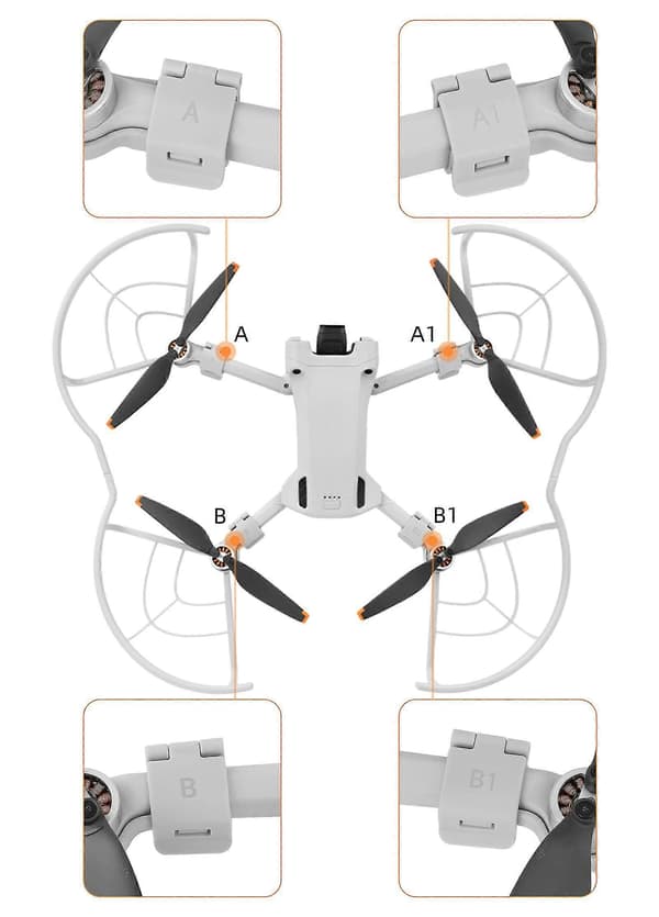 Potkurinsuojus DJI Mini 3 Pro -dronelle, tarvikkeet, uusi