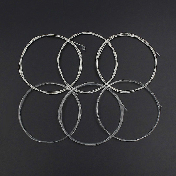 Akustiska Klassiska Gitarrsträngar Nylon Silverpläterad Kopparlegering, 6st/set (.028-.043)