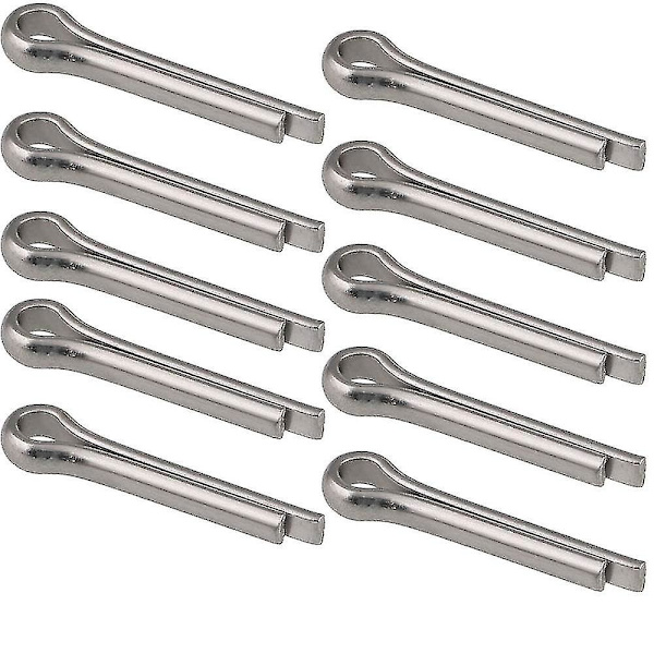 10 stk 304 rustfrit stål splitstifter Gb91 splitstifter Hårnåle M4x60 A 4MM*60MM