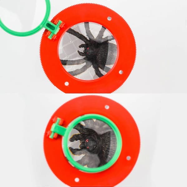 Indsæt Viewer Forstørrelsesglas Baghave Explorer Insekt Bug Viewer Indsamlingssæt til Børn og Børne Bug Catcher (2 stk. Bug Krukke)