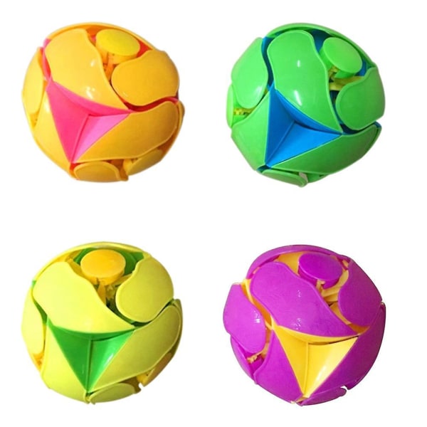 8 cm Magic Ball Farve Flipping Pitch Switch Dekompressionslegetøj Tilfældig børnefødselsdagsgave Håndkast