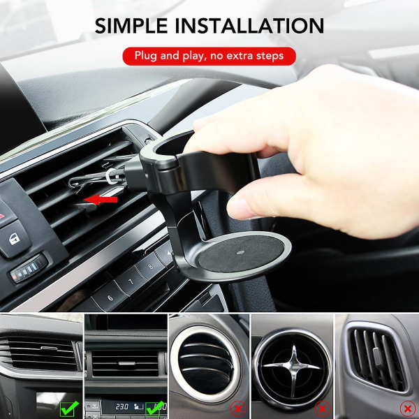 Bilkopholder Luftventil Udtag Drik Kaffeflaskeholder Til Peugeot 206 308 208 307 3008 207 2008 508 407 5008 4008 106| |