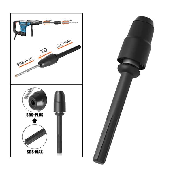 SDS Max to SDS Plus Adapter for Hammer Drill, SDS Max to SDS Plus Quick Drill Adapter, Quick Adapter Chuck Adapter for All SDS Max Drills
