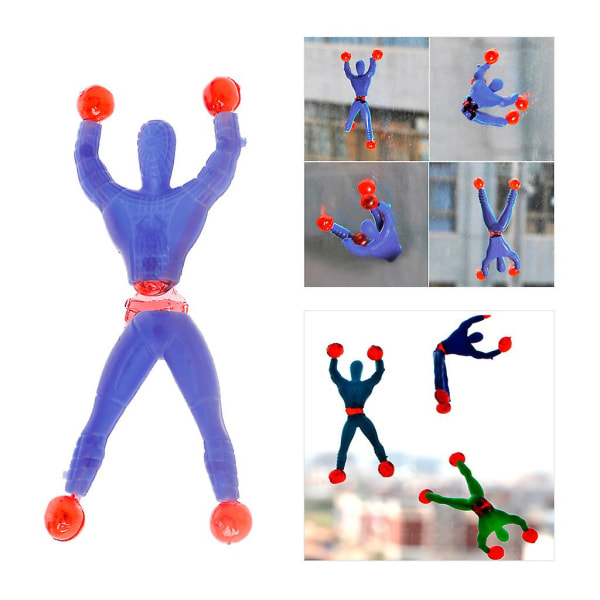 Sticky Elastic Spider Man Moro Stretchy Kids Leketøy Vegg Klatring Super Hero Figur