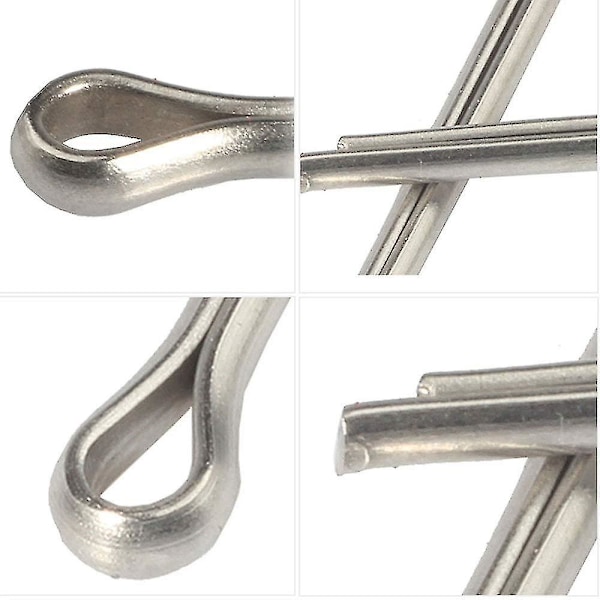 10 stk 304 rustfrit stål splitstifter Gb91 splitstifter Hårnåle M4x60 A 4MM*60MM