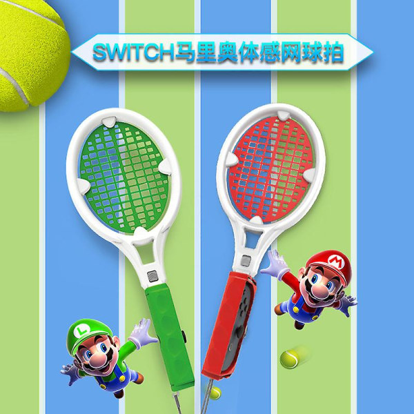 Tennisracket kompatibel Switch Sport Joy-con Controller Grip Tillbehör för Mario Tennis Aces